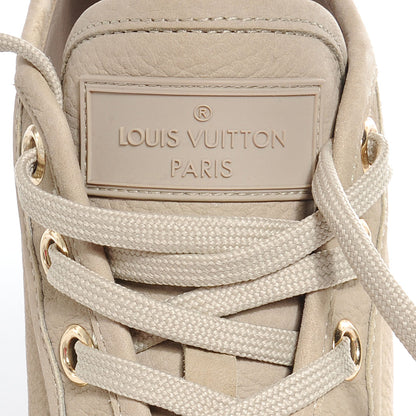 Louis Vuitton Nubuck Punchy High Top Sneakers 38.5 Beige 6 of 8