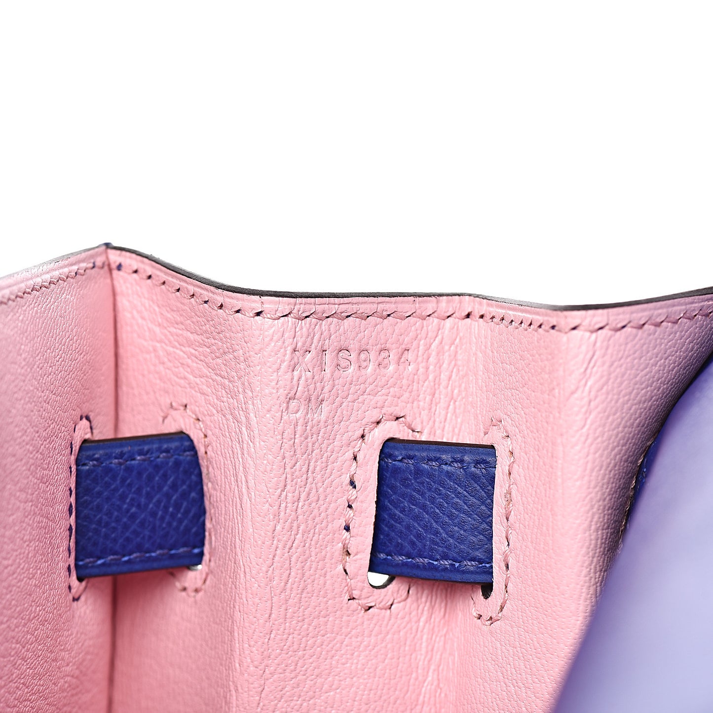 Epsom Horseshoe Kelly Sellier 32 Bleu Electrique Rose Sakura