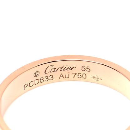 Cartier 18K Pink Gold 3.5mm LOVE Wedding Band Ring 55 7.25 4 of 5