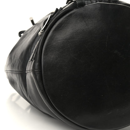 Saint Laurent Calfskin Medium Rider Bucket Bag Black 6 of 9