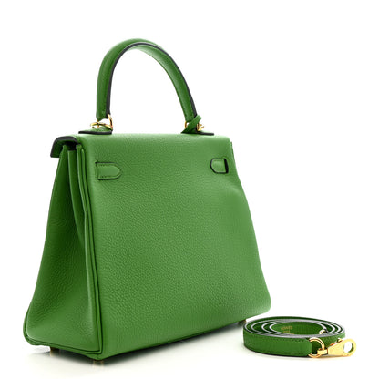 Hermes Togo Kelly Retourne 25 Vert Yucca 3 of 11