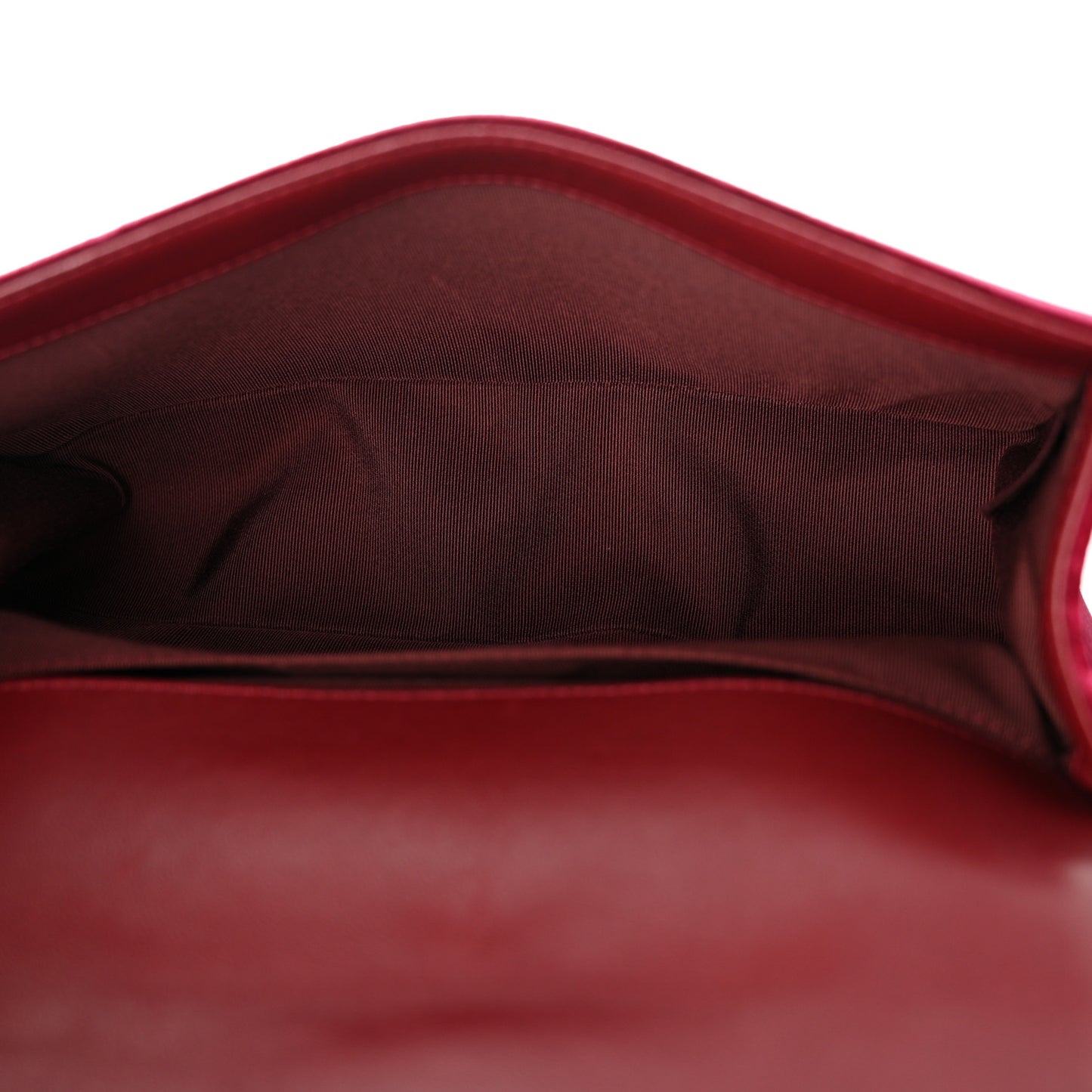 Velvet Quilted Medium Boy Flap Burgundy