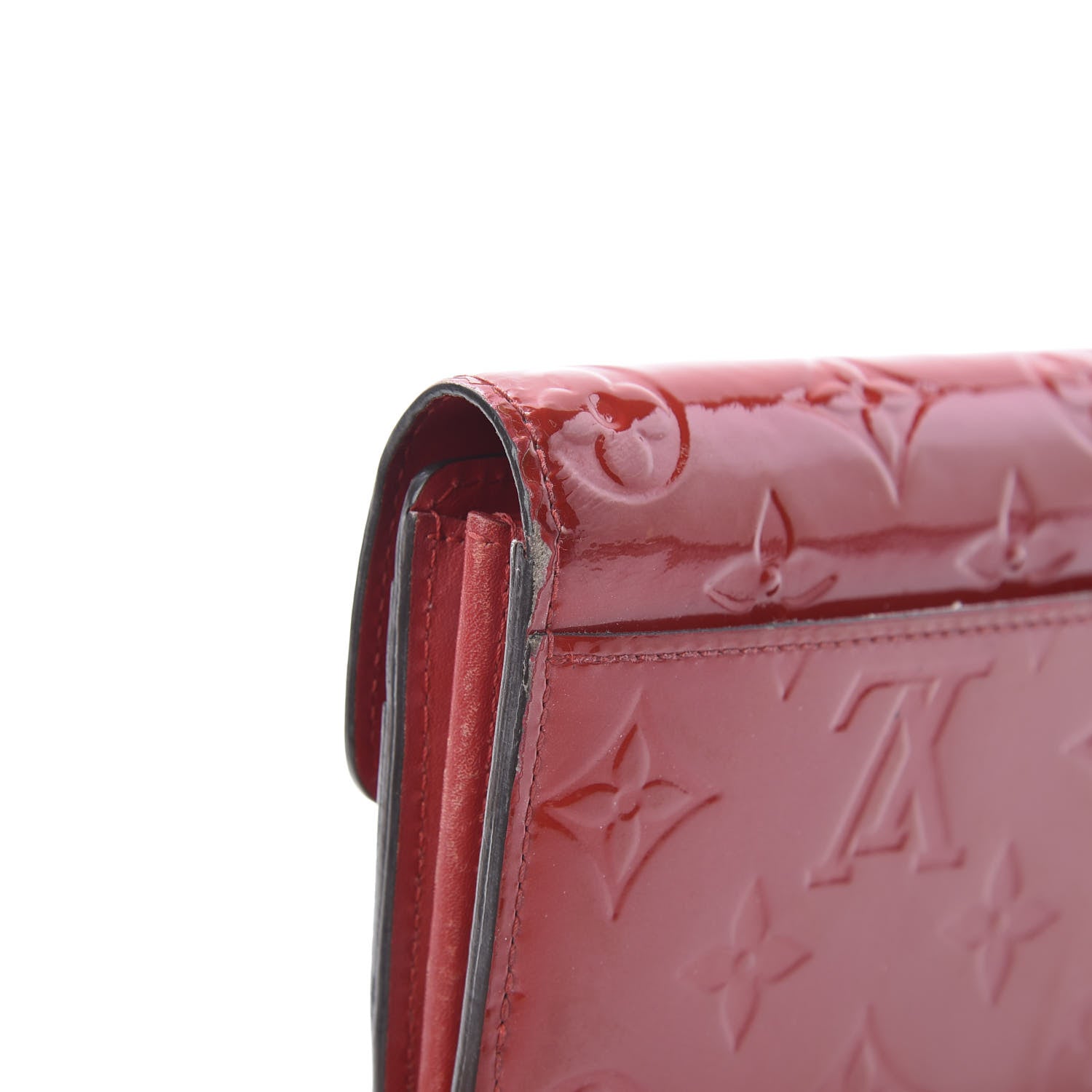 Louis Vuitton Vernis Sarah Wallet NM Cherry 13 of 17