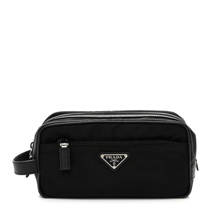 Prada Re-Nylon Saffiano Travel Pouch Black 1 of 6