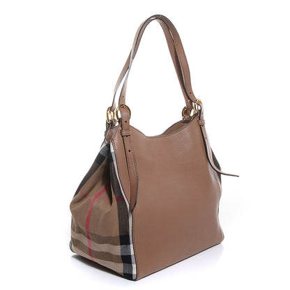 Burberry House Check Horseshoe Leather Small Canterbury Dark Sand 3 of 12