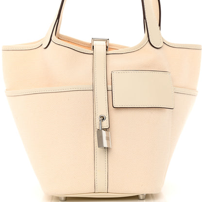 Hermes Toile Goeland Swift Cargo Picotin Lock 18 Nata 8 of 11