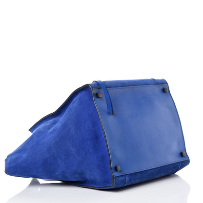 Celine Suede Medium Phantom Luggage Royal Blue 4 of 16