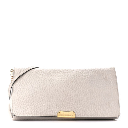 Burberry Signature Grain Medium Mildenhall Crossbody Bag Pale Grey 1 of 12