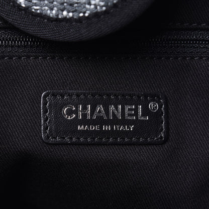 Chanel Woven Straw Raffia Large Deauville Tote Charcoal 7 of 9