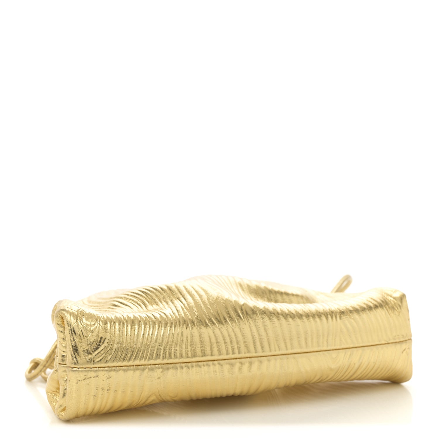 Bottega Veneta Metallic Bark Calfskin The Mini Pouch Gold 4 of 12