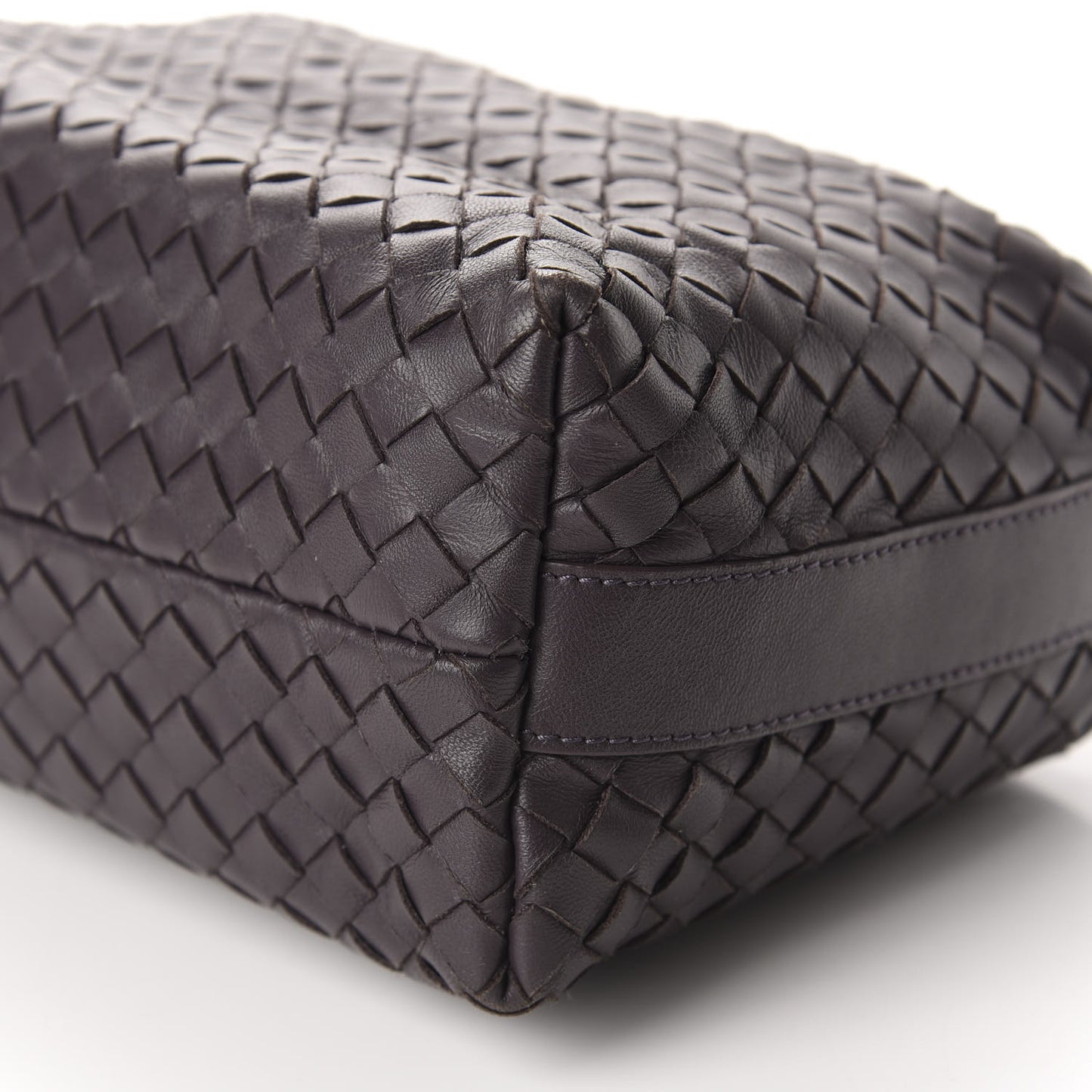 Nappa Intrecciato Large Cosmetic Case Ebano