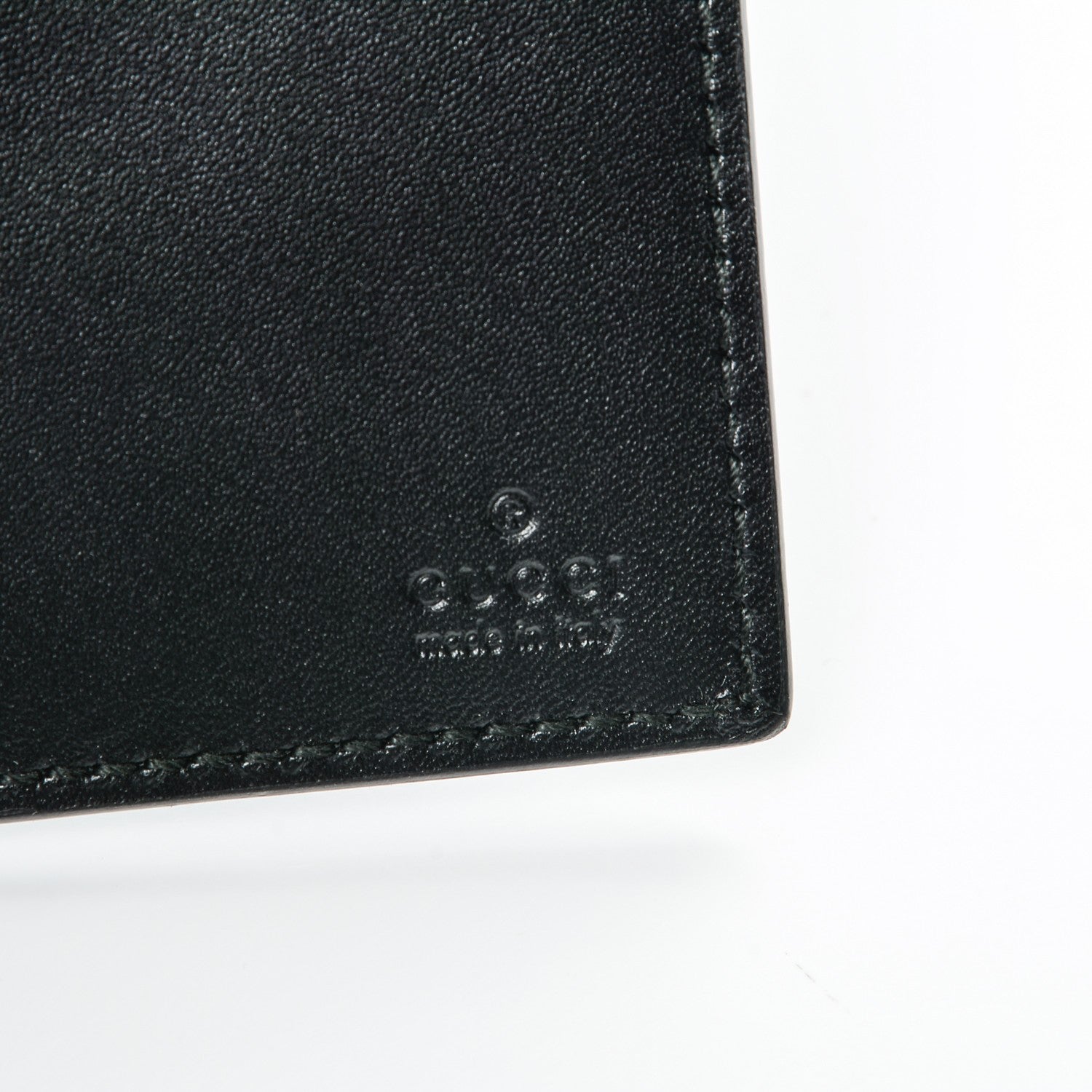 Gucci Guccissima Margaux Calfskin Avel Wallet Black 6 of 7
