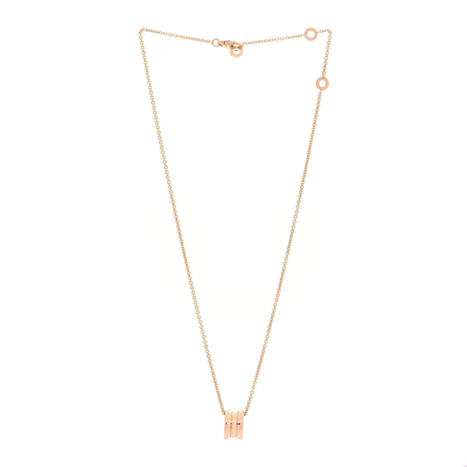 Bulgari 18K Rose Gold B.Zero1 Pendant Necklace 3 of 6