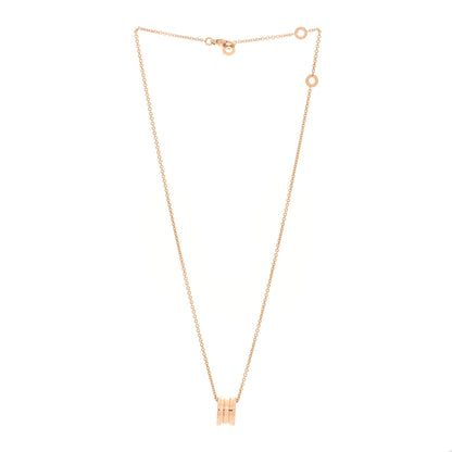 Bulgari 18K Rose Gold B.Zero1 Pendant Necklace 3 of 6