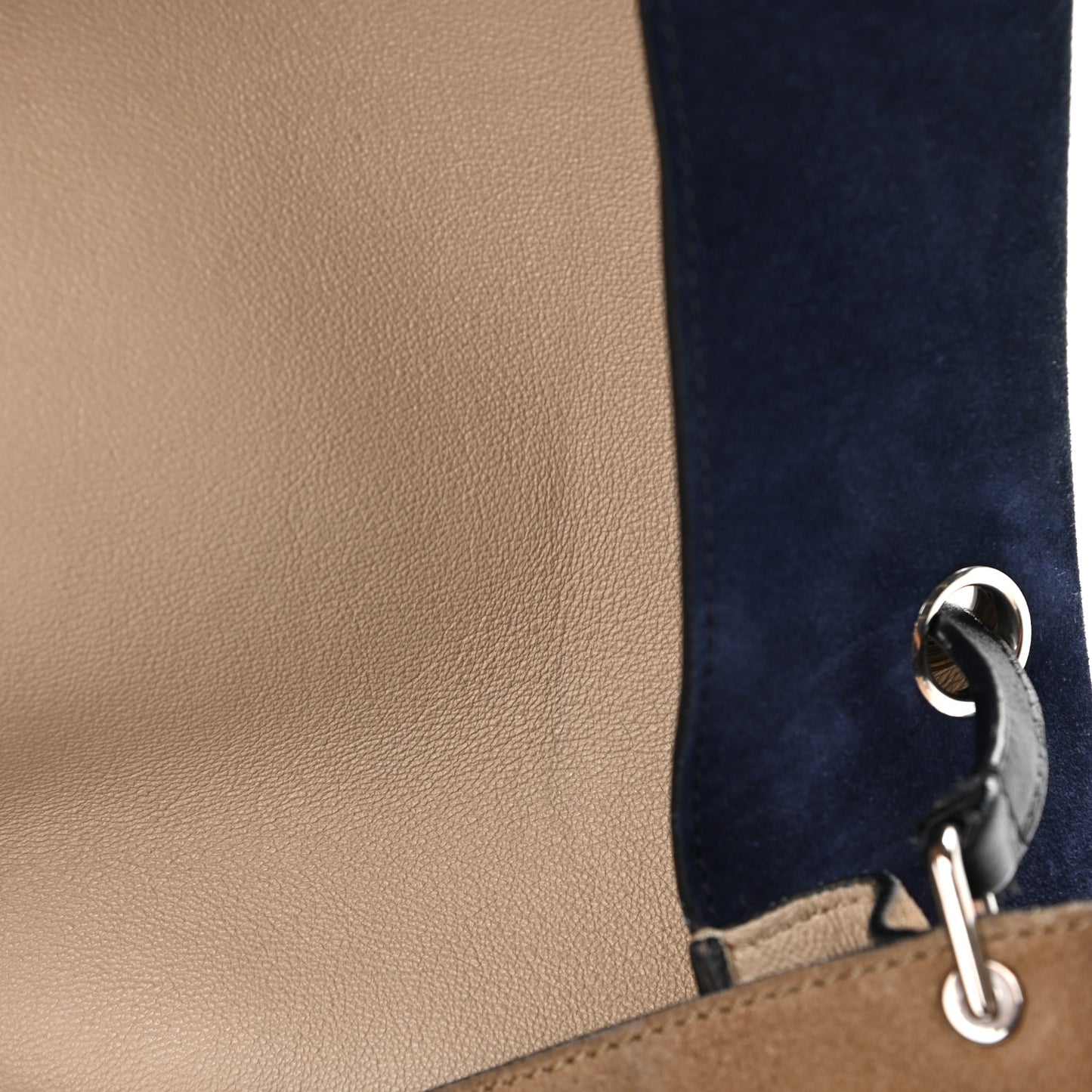 Calfskin Suede All Soft Shoulder Bag Ocean Blue