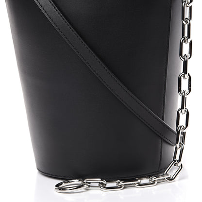 Alexander Wang Calfskin Roxy Large Chain Bucket Black Silver Hardware 8 of 12