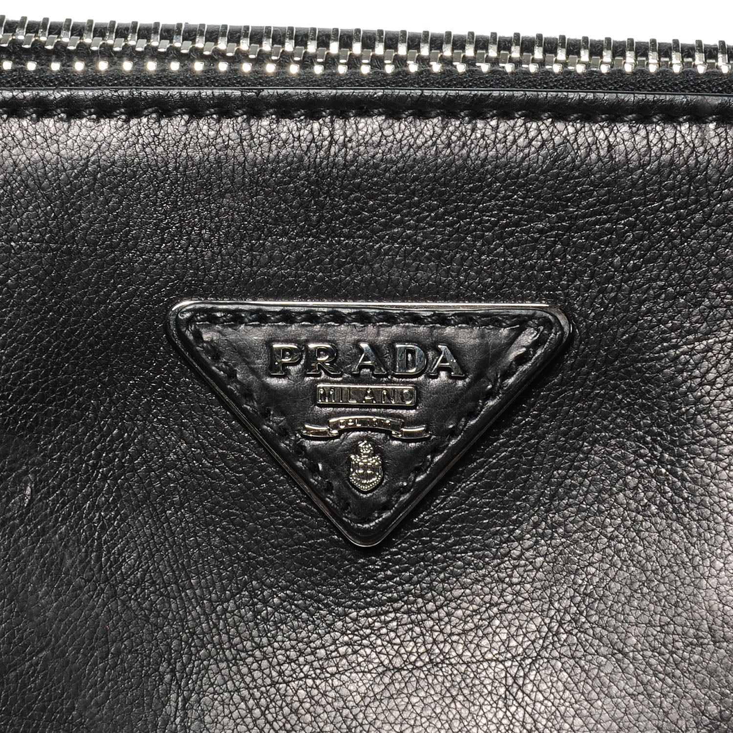 Prada Glace Calf Twin Pocket Tote Nero Black 5 of 9