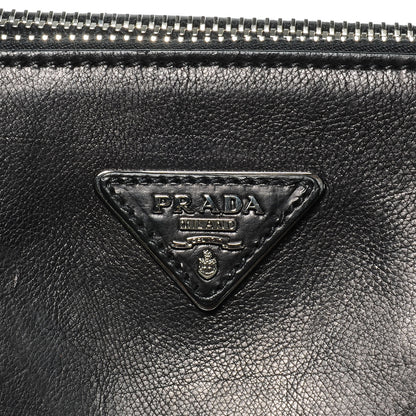 Prada Glace Calf Twin Pocket Tote Nero Black 5 of 9