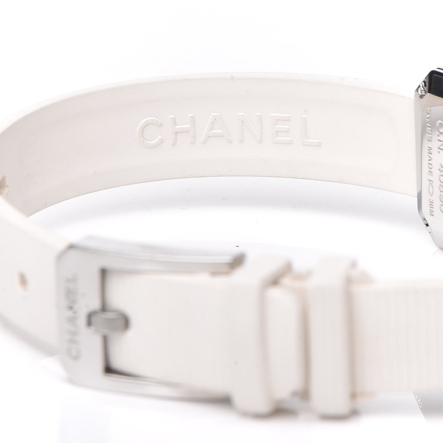 Stainless Steel Rubber Diamond Bezel Mother of Pearl 16mm Premiere Quartz Watch
