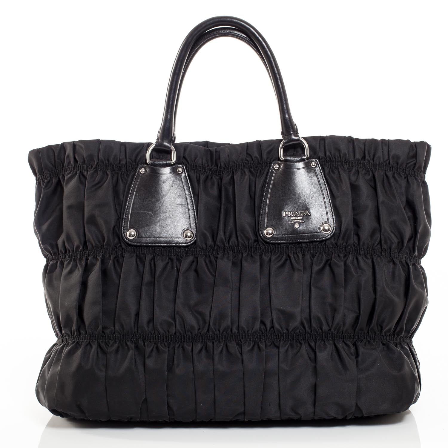 Prada Tessuto Nylon Gaufre Tote Nero Black 1 of 9