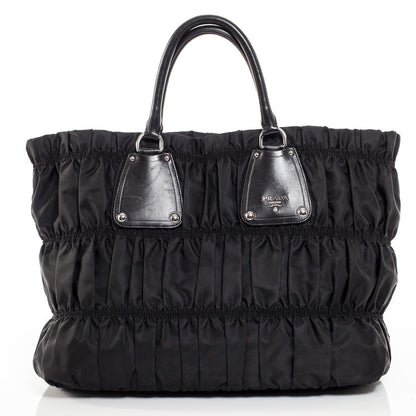 Prada Tessuto Nylon Gaufre Tote Nero Black 1 of 9