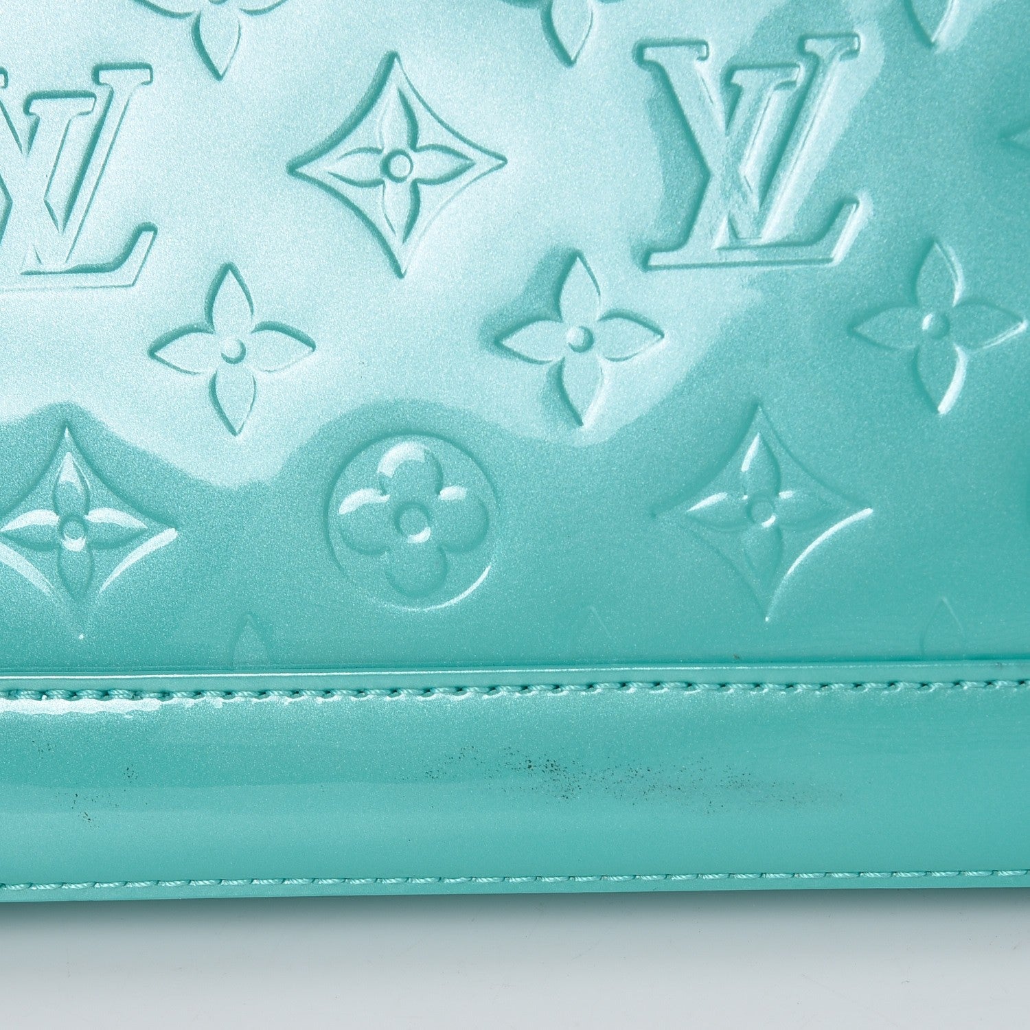 Louis Vuitton Vernis Alma PM Blue Lagon 9 of 10