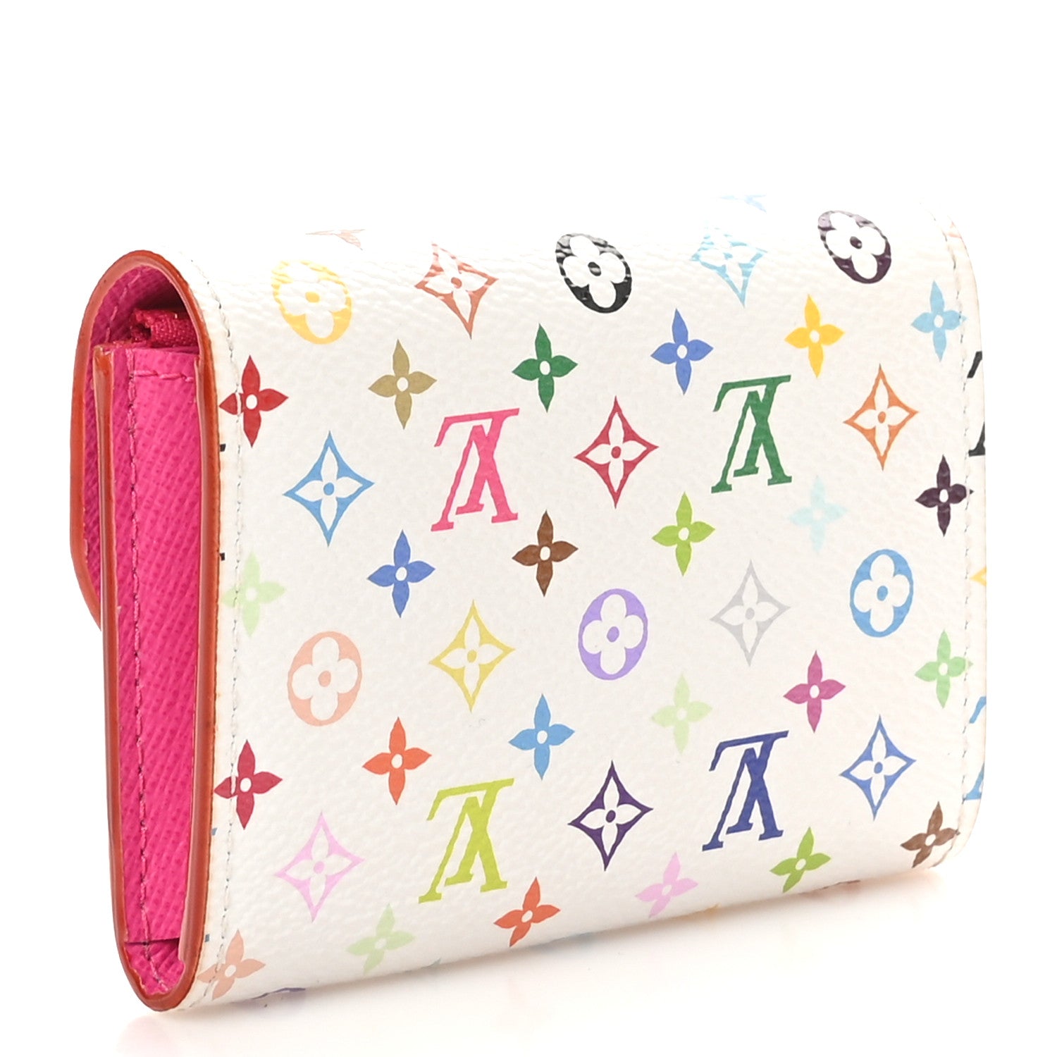 Louis Vuitton LV X TM Monogram Multicolor Rosalie Coin Purse White Kawaii Pink 3 of 9