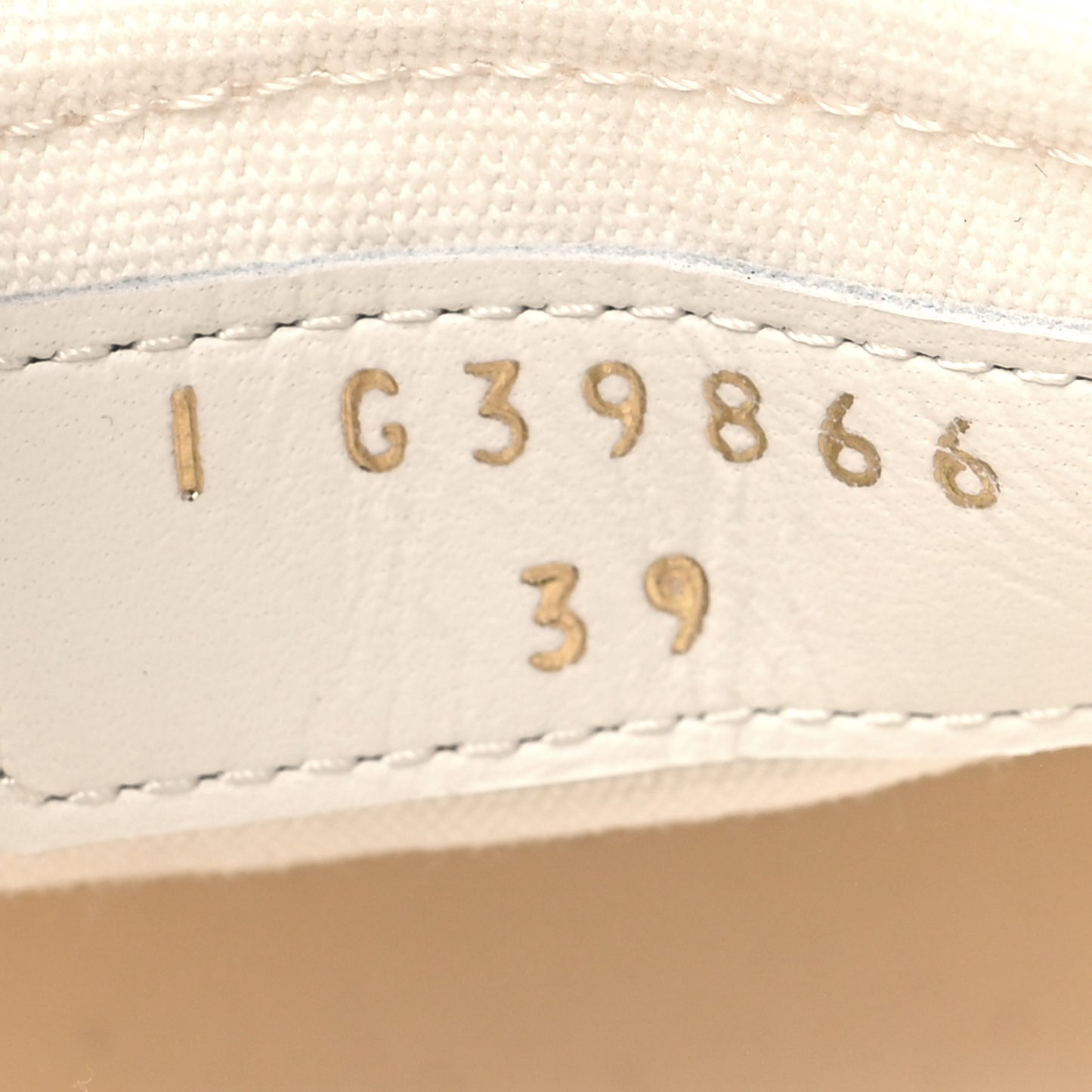 Canvas Grosgrain Cap Toe CC Sneakers 39 Ivory Black