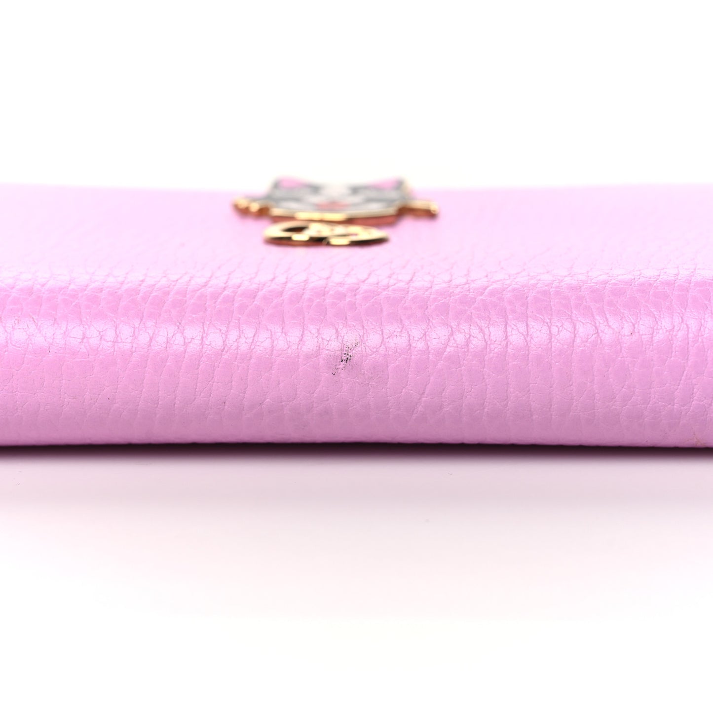 Dollar Calfskin GG Marmont Bosco Zip Around Wallet Malva
