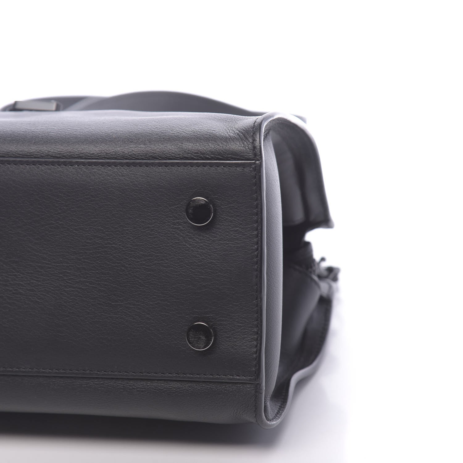 Saint Laurent Calfskin Monogram Baby Downtown Cabas Black 9 of 9