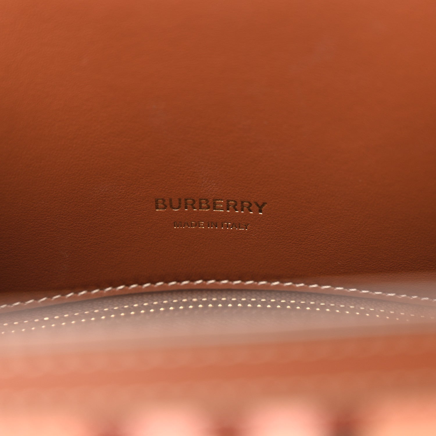 Burberry Calfskin Vintage Check Mini Two Handle Title Bag Archive Beige 6 of 12