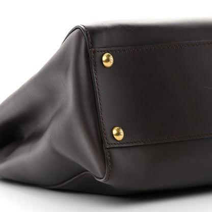 Fendi Vitello Calf Hair Zebra Print Medium Peekaboo Iconic Satchel Black 10 of 20