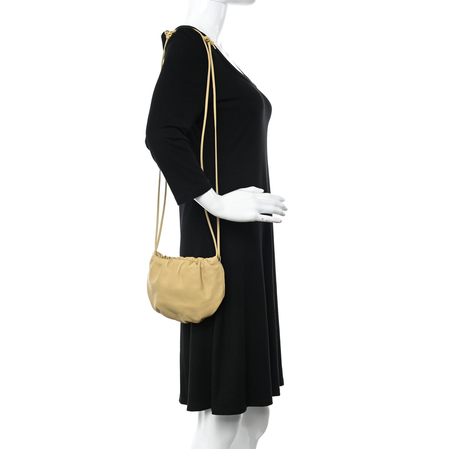 Butter Calfskin Coin Purse Tapioca