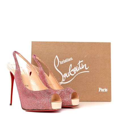 Christian Louboutin Glitter Private Number 120 Pumps 39 Poudre 8 of 8
