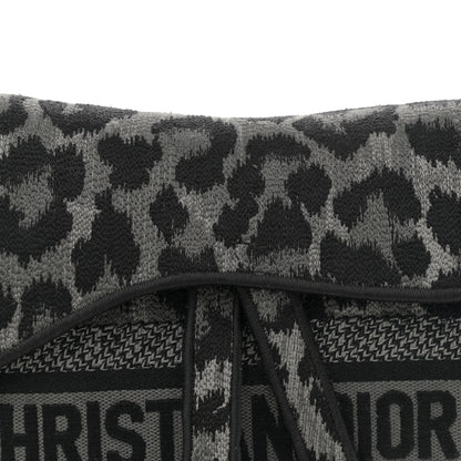 Christian Dior Canvas Mizza Embroidered Saddle Bag Gray 8 of 11