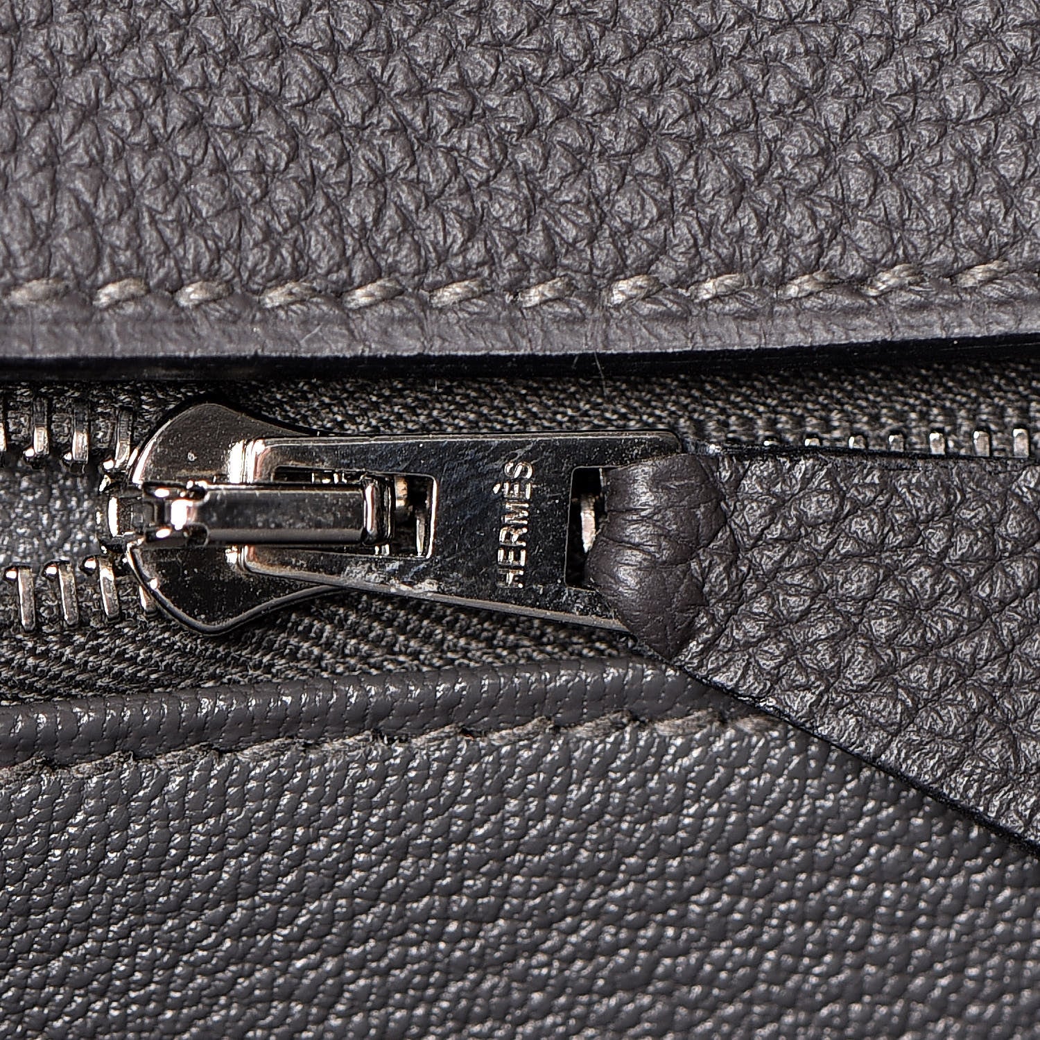 Celine Lambskin Bi-Cabas Grey Cognac 32 of 68
