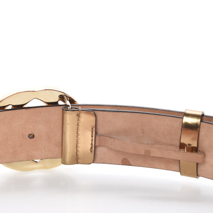 Gucci Monogram Interlocking G Belt 85 34 Gold 4 of 7