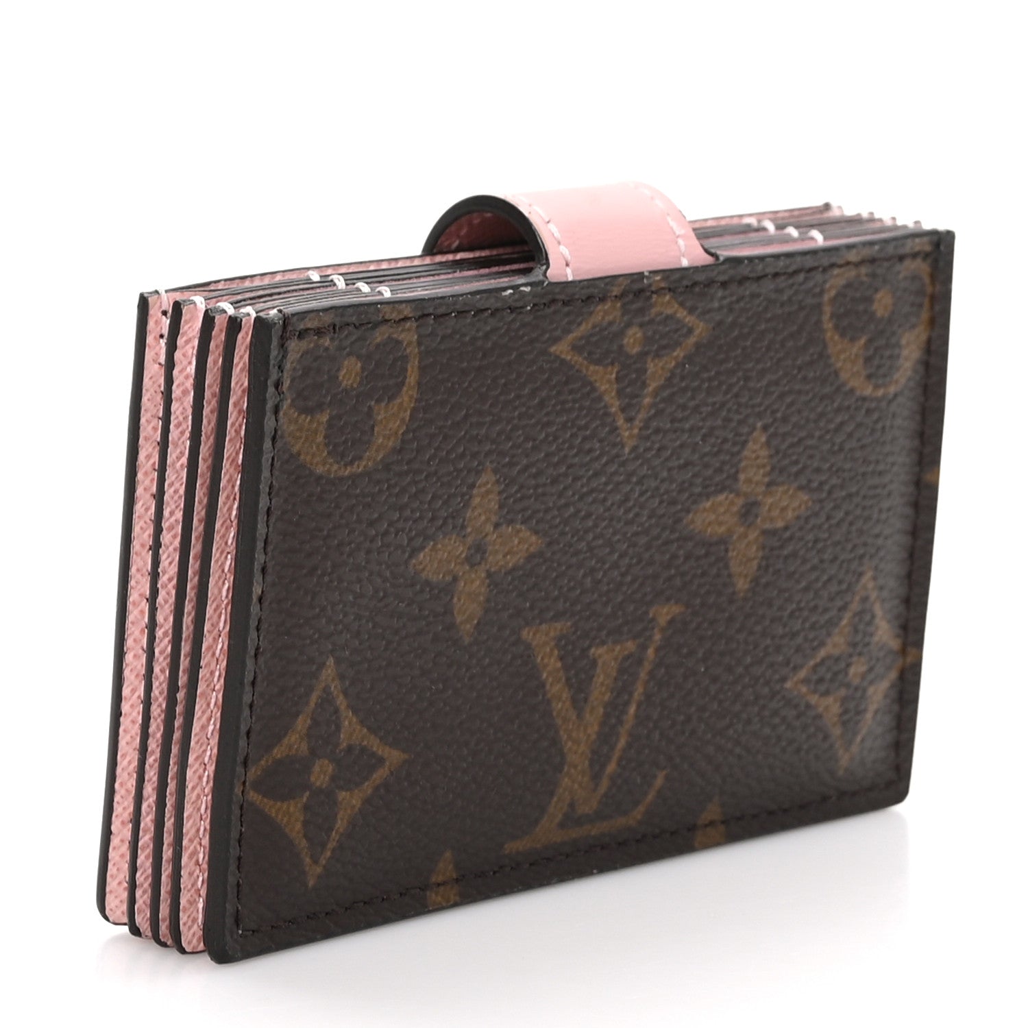 Louis Vuitton Monogram Gusset Card Holder Rose Ballerine 3 of 9