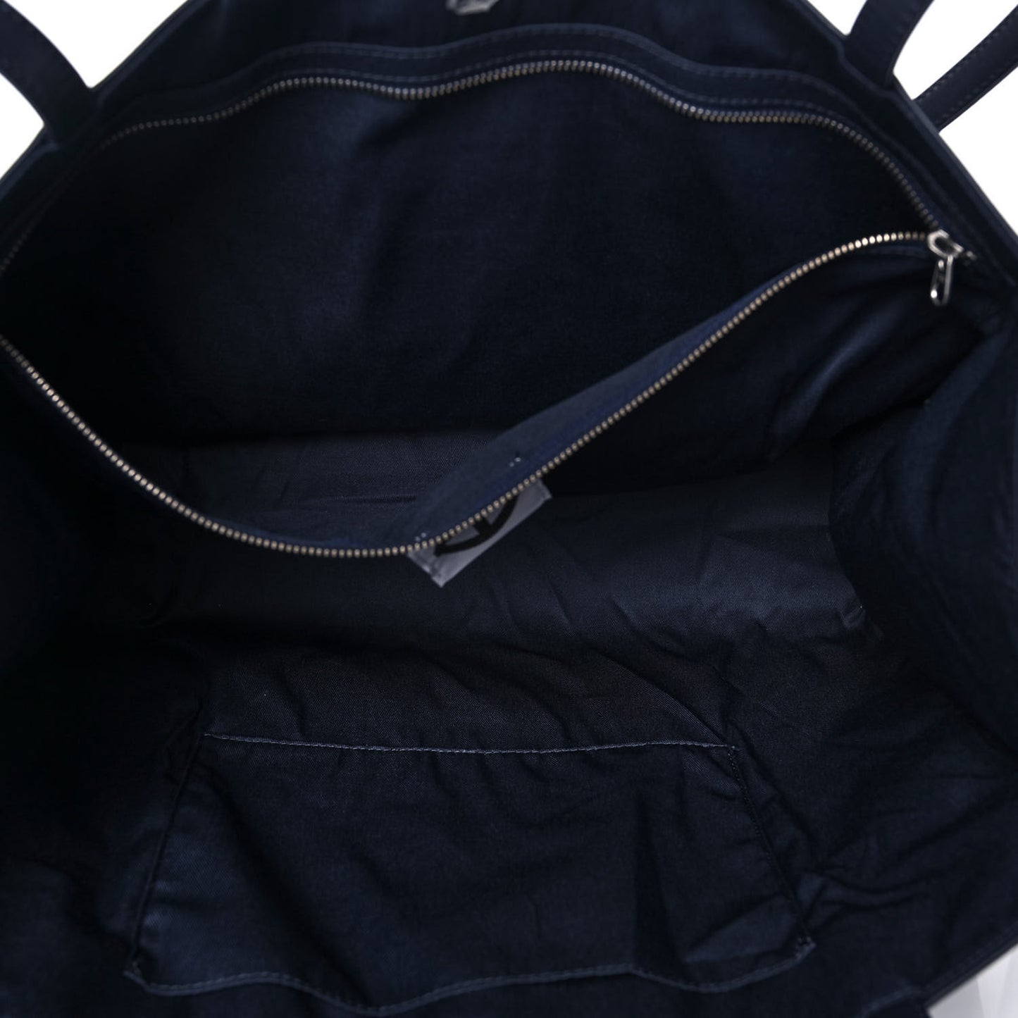 Vegan Leather Large Shopping Bag Navy