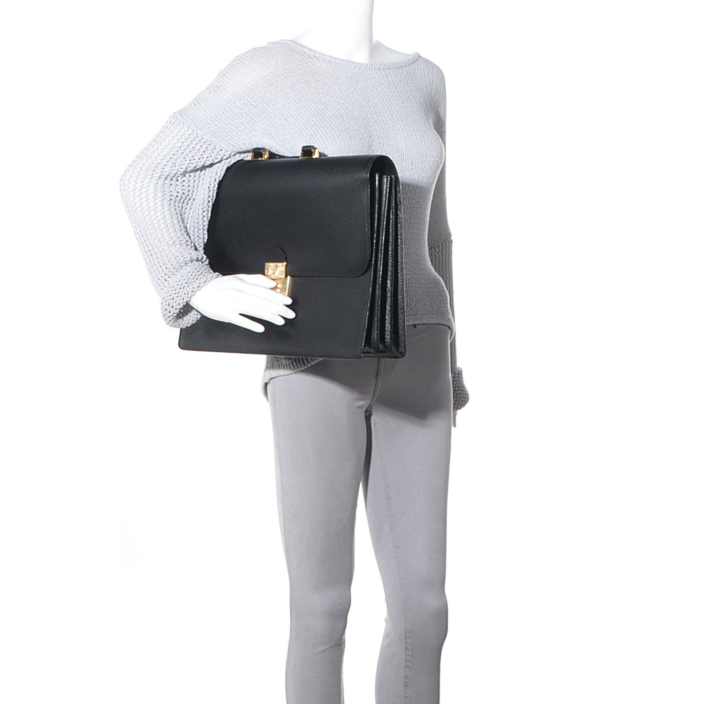 Leather Briefcase Black