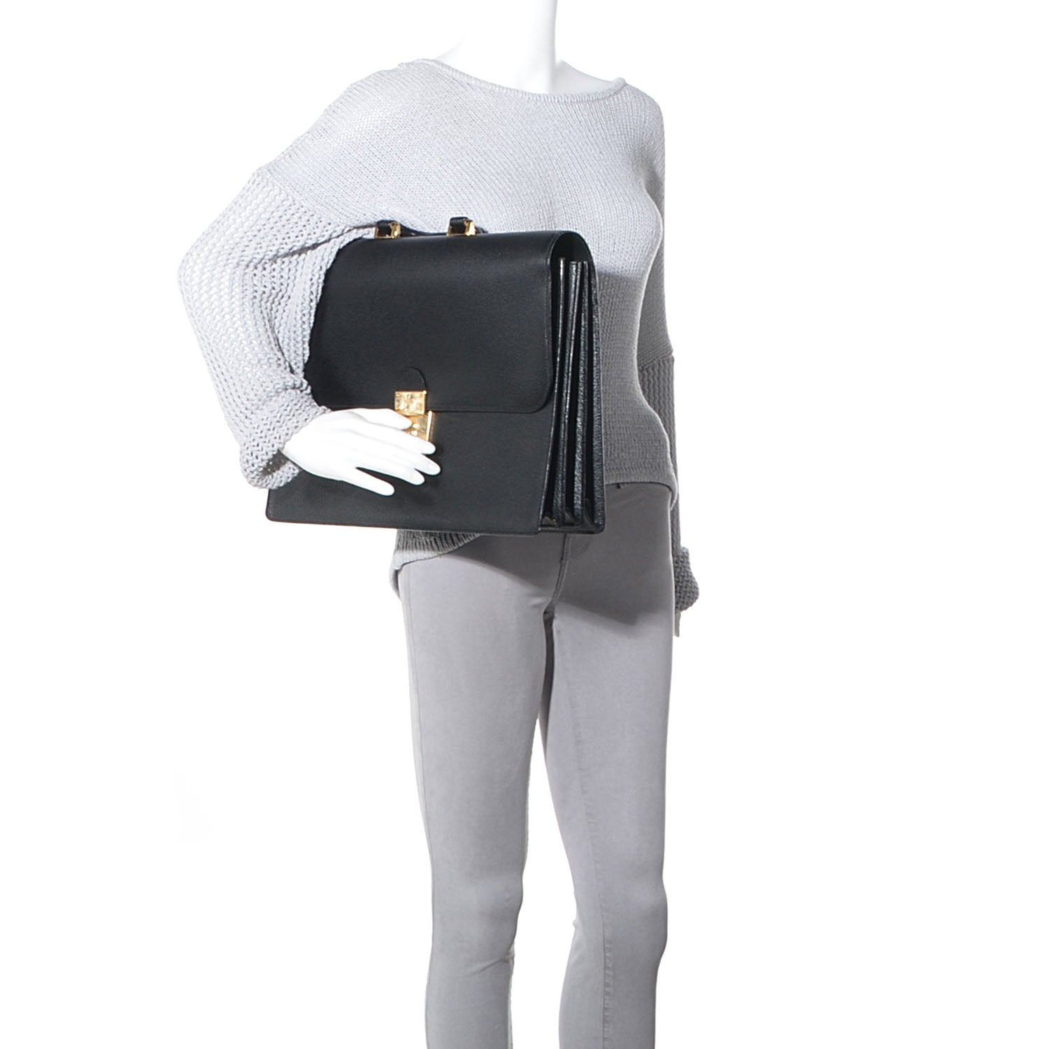 Gucci Leather Briefcase Black 2 of 7