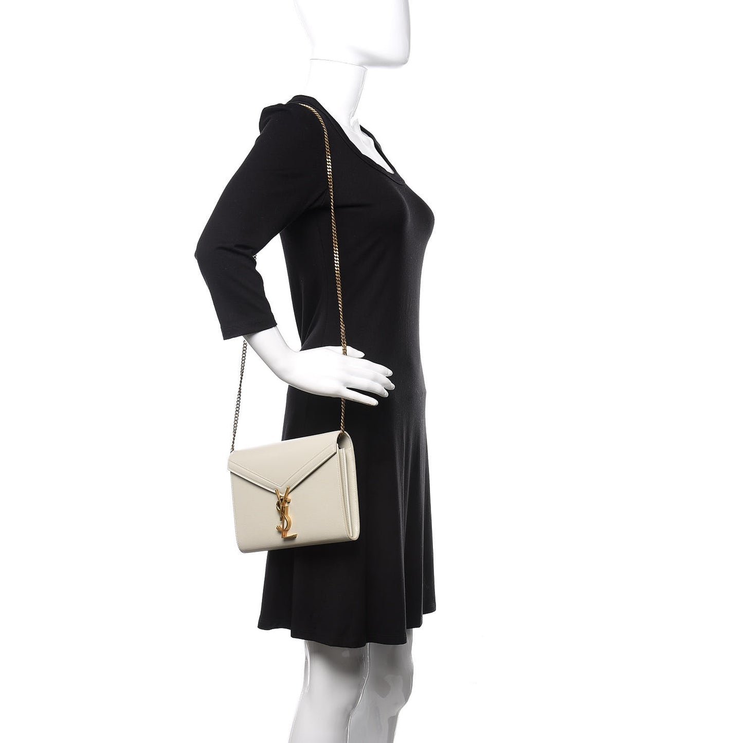 Grain De Poudre Monogram Cassandra Chain Wallet Crema Soft Rouge Legion