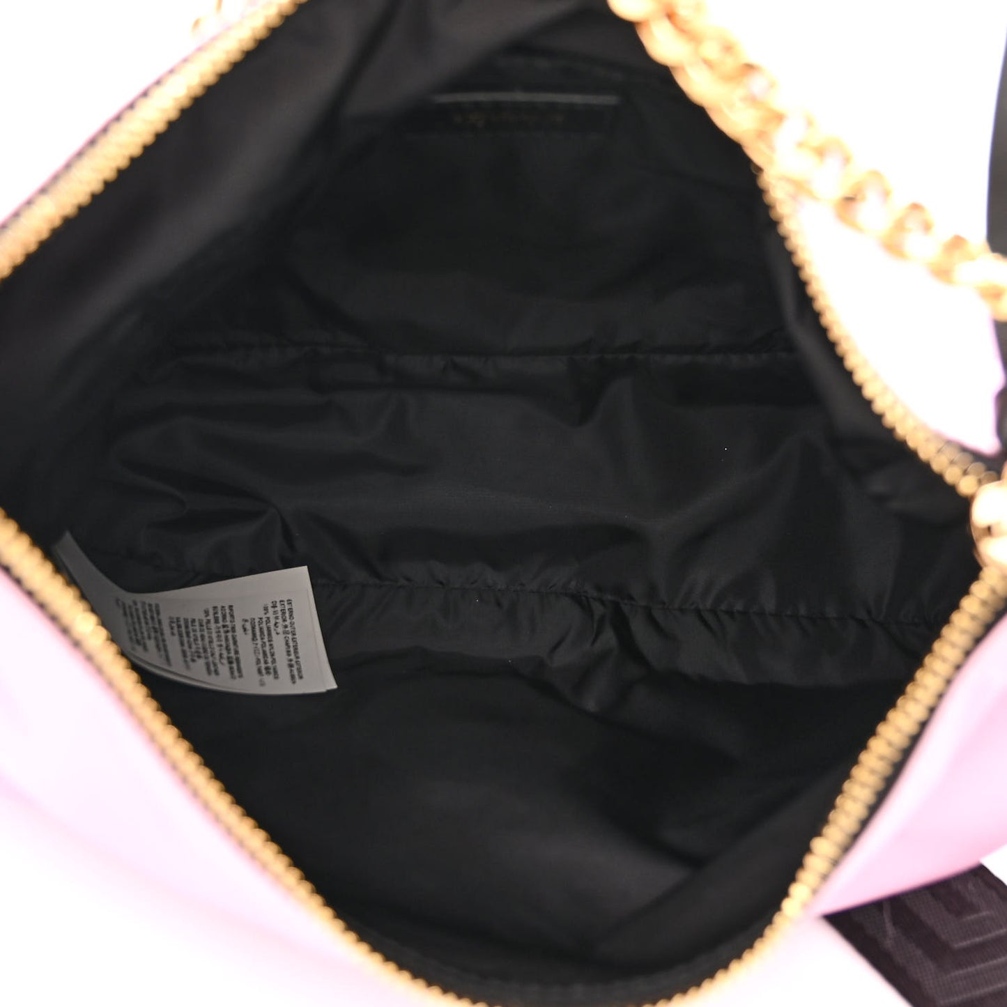 Nylon Tribute Chain Crossbody Shoulder Bag Light Pink