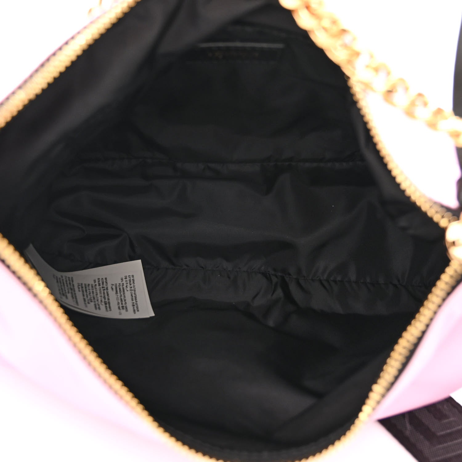 Versace Nylon Tribute Chain Crossbody Shoulder Bag Light Pink 5 of 10