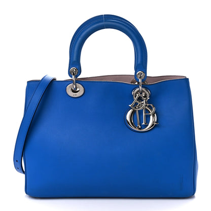 Christian Dior Smooth Calfskin Diorissimo Tote Blue 1 of 16