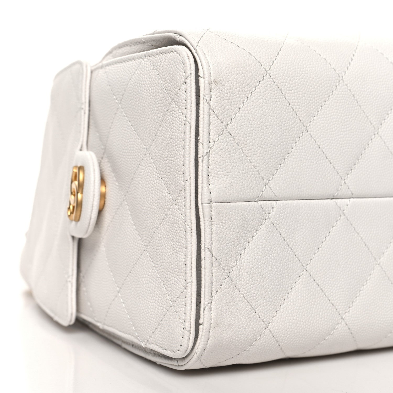 Chanel Caviar Quilted Small Chanel 25 Handbag White 9 of 10