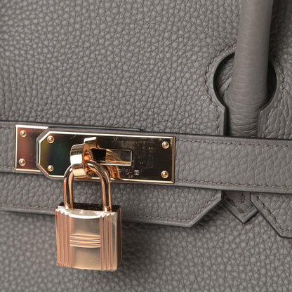 Hermes Togo Birkin 30 Etain 13 of 14