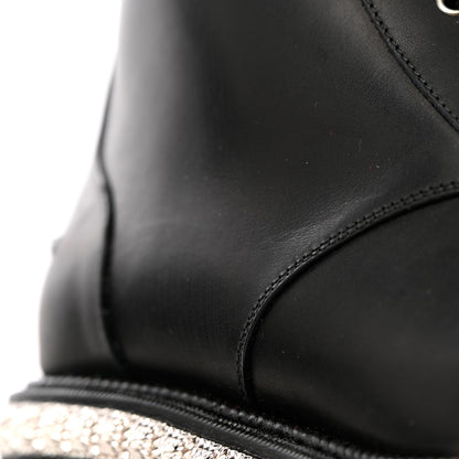 Christian Louboutin Spikes Combat Boots 38.5 Black 14 of 15