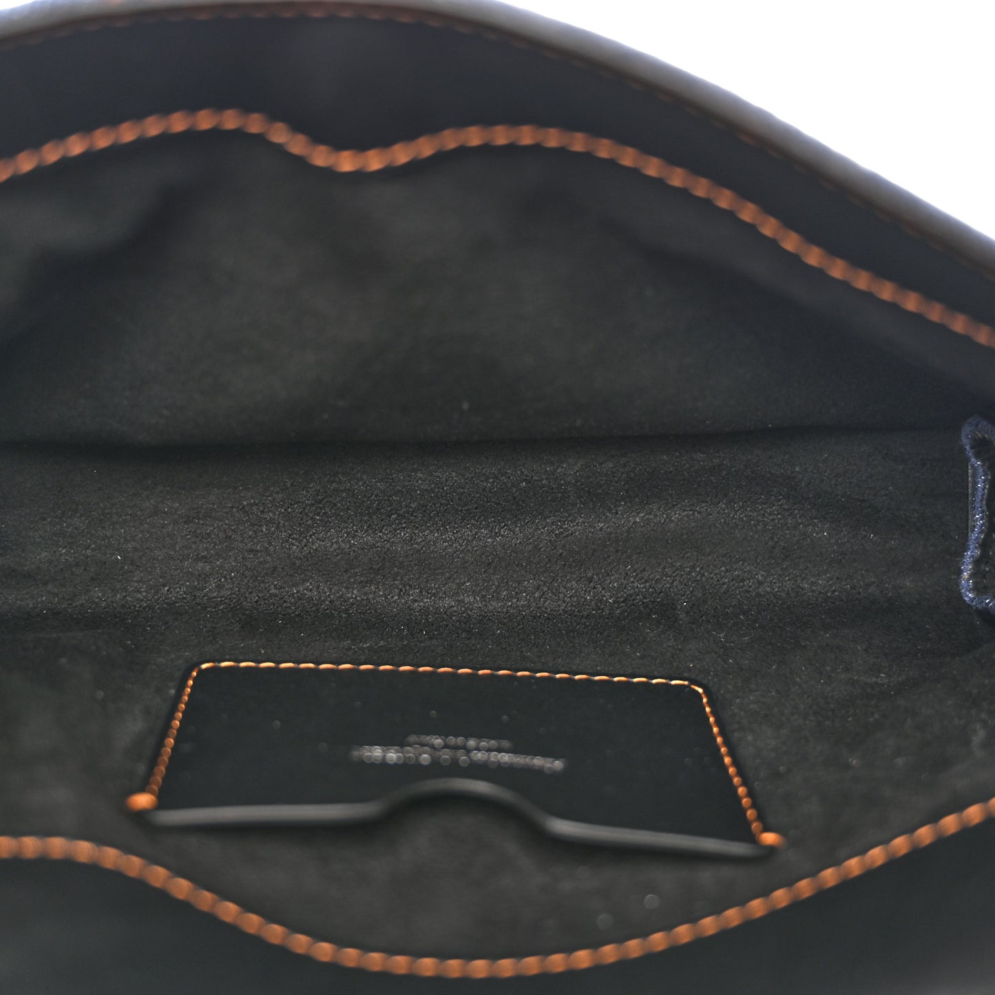 Denim Calfskin The Story Shoulder Bag Blue