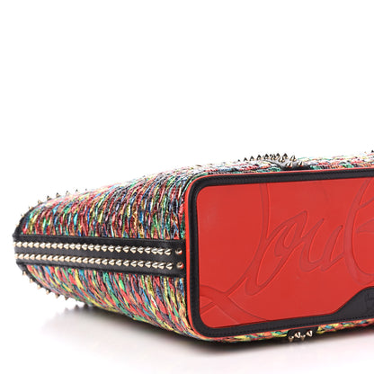 Christian Louboutin Calfskin Metallic Straw Spikes East West Cabata Tote Multicolor 9 of 11